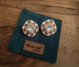 FINE QUALITY POLKI KUNDAN STUDS