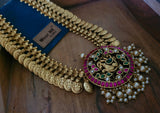 FINEST QUALITY TEMPLE NECKLACE WITH EARINGS