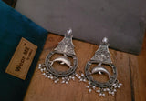 TRIBAL SILVER PLATED NECKLACE WITH EARRINGS