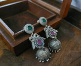 WEAR ME EXCLUSIVE SILVER PLATED DESIGNER NECKPIECE WITH PAACHI KUNDAN