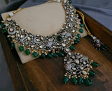 FINEST QUALITY VICTORIAN CHOKER WITH EARRINGS