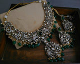 FINEST QUALITY VICTORIAN CHOKER WITH EARRINGS