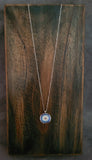 92.5 SILVER EVIL EYE NECKLACE AND EARRINGS SET