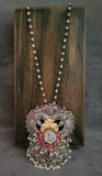 WEAR ME EXCLUSIVE TRIBAL NECKPIECE WITH EARRINGS AND PAACHI KUNDAN WORK
