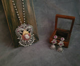 WEAR ME EXCLUSIVE TRIBAL NECKPIECE WITH EARRINGS AND PAACHI KUNDAN WORK