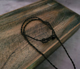 WEAR ME EXCLUSIVE MACRAME NECKPIECE WITH REAL SODALITE STONE