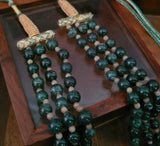 WEAR ME EXCLUSIVE REAL SEMI PRECIOUS STONE THREE LAYER STRING