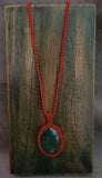 WEAR ME EXCLUSIVE MACRAME NECKPIECE WITH REAL AGATE STONE