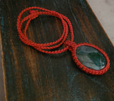 WEAR ME EXCLUSIVE MACRAME NECKPIECE WITH REAL AGATE STONE