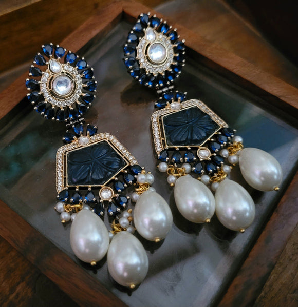 Buy Navy Blue Earrings for Women by Vita Bella Online  Ajiocom