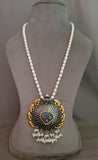 WEAR ME EXCLUSIVE DESIGNER 925 SILVER PENDANT WITH REAL PEARL STRING