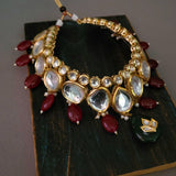 KUNDAN CHOKER WITH MAANGTIKA (WITHOUT EARRINGS)