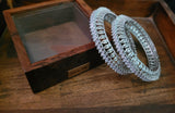 FINEST QUALITY CZ STONE BANGLES (PAIR)