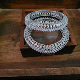 FINEST QUALITY CZ STONE BANGLES (PAIR)