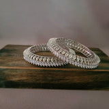 FINEST QUALITY CZ STONE BANGLES (PAIR)