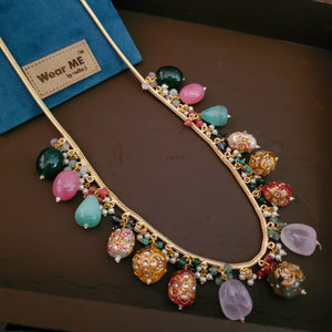 REAL SEMI PRECIOUS STONE DESIGNER NECKPIECE