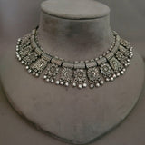 TRIBAL SILVER PLATED NECKPIECE WITHOUT EARRINGS